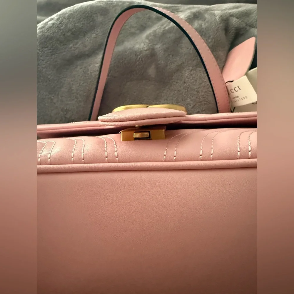 Gucci Pink marmont shoulder bag - Picture 3 of 6